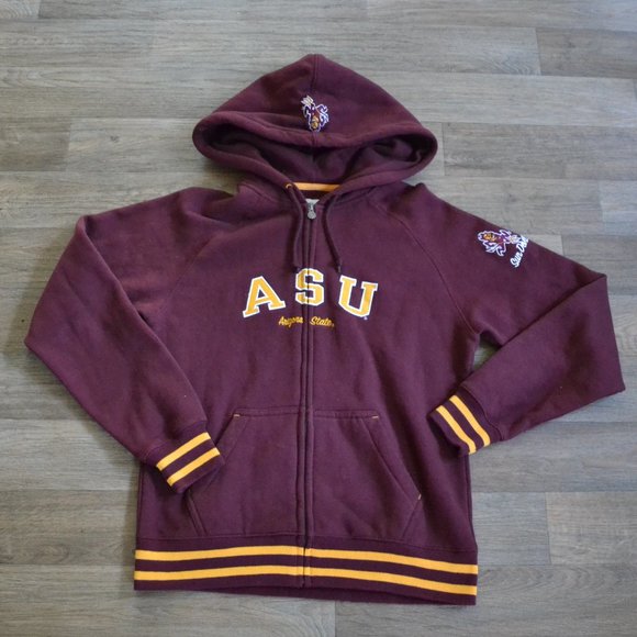 NWOT ASU Arizona State University Women's Champion Varsity Zip-up Sweatshirt M - Picture 5 of 5